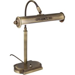 Briamond Bürolampe Dunaj Messing 30 cm 41 cm - Farbe: Patina - Bürolampe