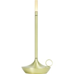 Graypants Tischlampe Wick Gold Aluminium 12 cm 26 cm - Farbe: messing - LED - Lichtfarbe: Warmweiss - Tischlampe- LED Energiesparlampe
