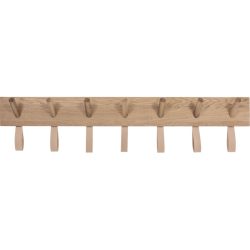 Kleiderhaken Lund Braun Holz 23 cm - Farbe: eiche - Kleiderhaken