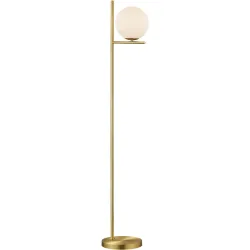 Stehlampe Reya Metall 25 cm 150 cm - Farbe: messing matt - Stehlampe
