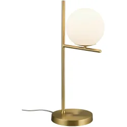 Tischlampe Reya Metall 18 cm 52 cm - Farbe: messing matt - Tischlampe