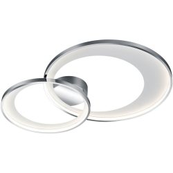 Deckenlampe Diluc Grau Metall 85 cm 8.5 cm - Farbe: chrom - LED - Lichtfarbe: Warmweiss - Deckenlampe- LED Energiesparlampe