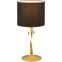 Tischlampe Sanin Gold Metall 30 cm 62 cm - Farbe: goldfarben - Tischlampe