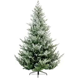 Weihnachtsbaum künstlich Tree Grün/Weiss 180 cm - Material: PVC / PE / Metall - Weihnachtsbaum künstlich