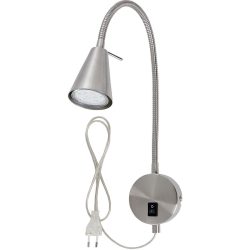Wandlampe Conico Silber Metall 8 cm 45 cm - LED - Lichtfarbe: Warmweiss - Wandlampe- LED Energiesparlampe