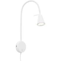 Wandlampe Conico Weiss Metall 8 cm 45 cm - LED - Lichtfarbe: Warmweiss - Wandlampe- LED Energiesparlampe
