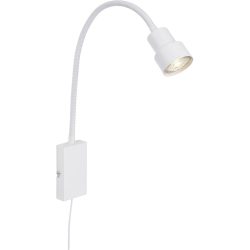 Wandlampe Pleno Weiss Metall 6 cm 60 cm - LED - Lichtfarbe: Warmweiss - Wandlampe- LED Energiesparlampe