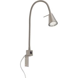 Wandlampe Boxwall Grau Metall 40 cm - LED - Lichtfarbe: Warmweiss - Wandlampe- LED Energiesparlampe