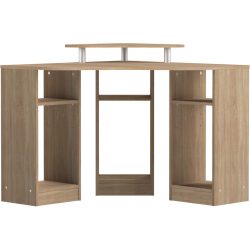 Schreibtisch Erza Braun Holzwerkstoff 94 cm - Farbe: eiche - Material: Spanplatte - Schreibtisch