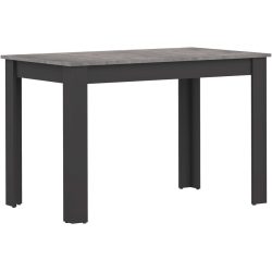 Tisch Mero Grau/Schwarz Holzwerkstoff 110 cm - Farbe: Grau, Schwarz - Tisch