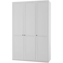 Kleiderschrank Heike Weiss Holz 135 cm 58 cm 208 cm - Kleiderschrank