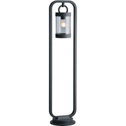 Aussenlampe Surlie Grau Aluminium 21 cm 100 cm - Farbe: anthrazit - Material: Aluguss - Aussenlampe
