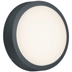 Deckenlampe aussen Rotaile Grau Aluminium 20 cm 5.5 cm - Farbe: anthrazit - LED - Lichtfarbe: Warmweiss - Material: Aluguss - Deckenlampe aussen- LED