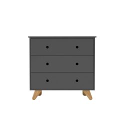 Kommode Akai Grau 95 cm 50 cm - Material: Pinie/MDF - Kommode