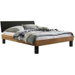 Hasena Bett Caserta Braun Holz 120 x 200 cm - Farbe: Wildeiche - Bett