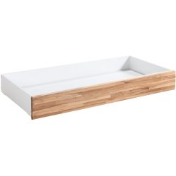 Hasena Bettschubkasten Roll-Box Braun/Weiss Holz/MDF 137 cm 67 cm - Farbe: Eiche Bianco/Weiss - Material: Eiche/MDF - Bettschubkasten
