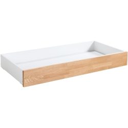 Hasena Bettschubkasten Roll-Box Braun/Weiss Holz/MDF 137 cm 67 cm - Farbe: Eiche Bianco/Weiss - Material: Eiche/MDF - Bettschubkasten