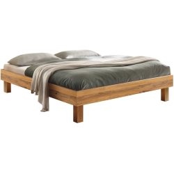 Hasena Bett Ferizeya Braun Holz 200 x 200 cm - Farbe: Wildeiche - Bett