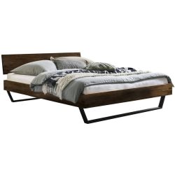 Hasena Bett Flavia Braun Holz 160 x 200 cm - Farbe: nussbaumfarbig - Bett