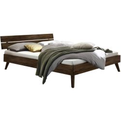 Hasena Bett Antonello Braun Holz 90 x 200 cm - Farbe: Nussbaum - Bett