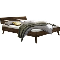 Hasena Bett Antonello Braun Holz 180 x 200 cm - Farbe: Nussbaum - Bett