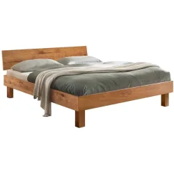 Hasena Bett Corinne Braun Holz 120 x 200 cm - Farbe: Wildeiche - Bett