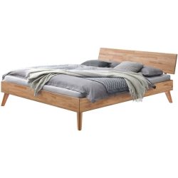 Hasena Bett Kah Braun Holz 160 x 200 cm - Farbe: Kernbuche - Bett
