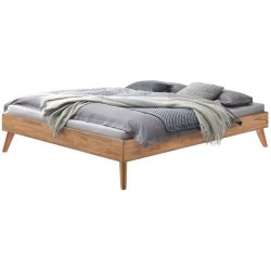 Hasena Bett Ivana Braun Holz 100 x 200 cm - Farbe: Kernbuche - Bett
