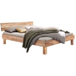 Hasena Bett Francavilla Braun Holz 200 x 200 cm - Farbe: natur - Material: Kernbuche - Bett