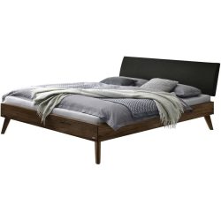 Hasena Bett Gozal Braun Holz 160 x 200 cm - Farbe: nussbaumfarbig - Bett