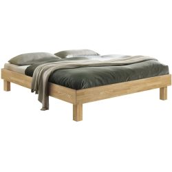 Hasena Bett Ferizeya Weiss Holz 100 x 200 cm - Farbe: eiche - Bett