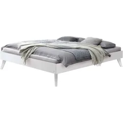 Hasena Bett Ivana Weiss Holz 120 x 200 cm - Material: MDF - Bett