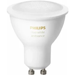 Leuchtmittel Philips Hue Kunststoff GU10 5 W - Farbe: Weiss - LED - Lichtfarbe: Warmweiss - Kaltes Tagesweiss - Leuchtmittel- LED Leuchtmittel