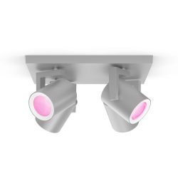 Spot Philips Hue Silber Metall 12.7 cm 24 cm - LED - Lichtfarbe: Warmweiss - Kaltes Tagesweiss - Spot- LED Energiesparlampe