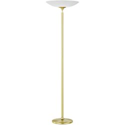 Designer-Stehlampe Bankamp Opera Messing matt dimmbar H 180 cm - LED - Lichtfarbe: Extra warmweiss - Designer-Stehlampe- LED Energiesparlampe