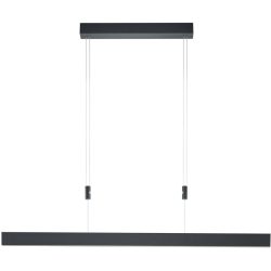 Pendellampe Delta Schwarz Metall 100 cm 150 cm - LED - Lichtfarbe: Extra warmweiss - Pendellampe- LED Energiesparlampe