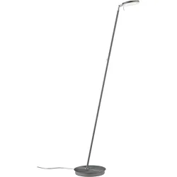 Leselampe Omega Grau Metall 27 cm 140 cm - Farbe: anthrazit - LED - Lichtfarbe: Warmweiss - Leselampe- LED Energiesparlampe