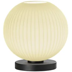 Tischlampe Loft Schwarz/Weiss Metall 25 cm 25 cm - Tischlampe