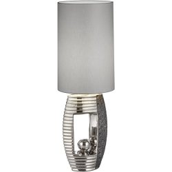 Tischlampe Mia Silber Chrom 22 cm 69 cm - Tischlampe