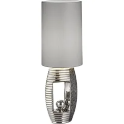 Tischlampe Mia Silber Chrom 22 cm 69 cm - Tischlampe
