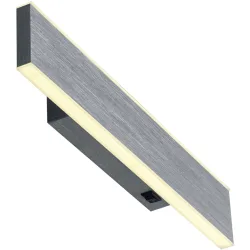 Wandlampe Delta Grau Metall 30 cm 3.4 cm - Farbe: anthrazit - LED - Lichtfarbe: Extra warmweiss - Wandlampe- LED Energiesparlampe