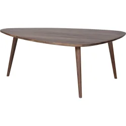 Salontisch Forlan II Braun Holz 110 cm - Farbe: natur - Material: Nussbaum - Salontisch