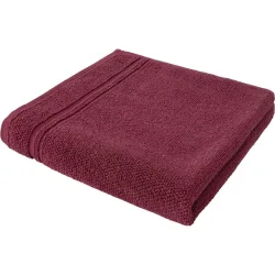 Duschtuch Caprice Solid Rot Baumwolle 70 cm 140 cm - Farbe: weinrot - Duschtuch