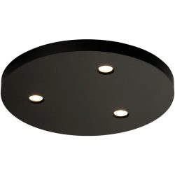 Bopp Deckenlampe Close Schwarz Aluminium 20 cm 1.5 cm - LED - Lichtfarbe: Extra warmweiss - Deckenlampe- LED Energiesparlampe