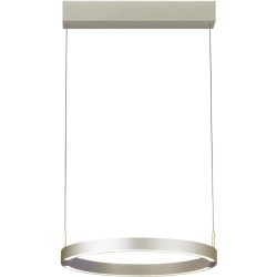 Bopp Pendellampe Float Braun/Grau Aluminium 40 cm 150 cm - Farbe: taupe - LED - Lichtfarbe: Extra warmweiss - Tageslichtweiss - Pendellampe- LED