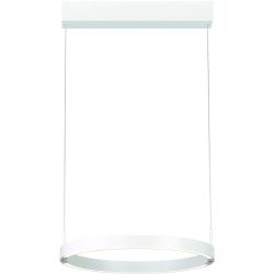Bopp Pendellampe Float Weiss Aluminium 40 cm 150 cm - LED - Lichtfarbe: Extra warmweiss - Tageslichtweiss - Pendellampe- LED Energiesparlampe