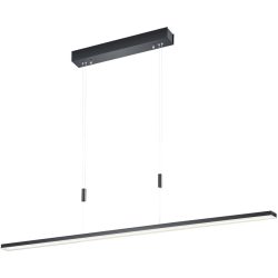 Bopp Pendellampe Baseline Schwarz Aluminium 5.5 cm 160 cm Höhenverstellbar (manuell) - LED - Lichtfarbe: Extra warmweiss - Helles Neutralweiss -