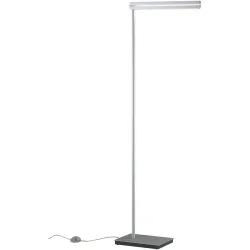 Bopp Stehlampe Switch Silber Aluminium 150 cm - Farbe: Aluminium eloxiert - LED - Lichtfarbe: Extra warmweiss - Tageslichtweiss - Stehlampe- LED