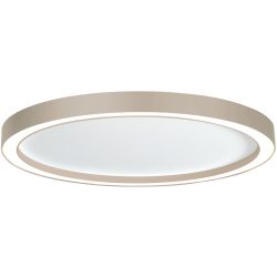 Bopp Deckenlampe Aura Weiss/Braun/Grau Aluminium 55 cm 4 cm - Farbe: weiss/taupe - LED - Lichtfarbe: Extra warmweiss - Deckenlampe- LED