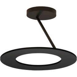 Bopp Deckenlampe Stella Schwarz Aluminium 30 cm 20 cm - LED - Lichtfarbe: Extra warmweiss - Deckenlampe- LED Energiesparlampe
